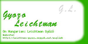 gyozo leichtman business card