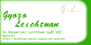 gyozo leichtman business card
